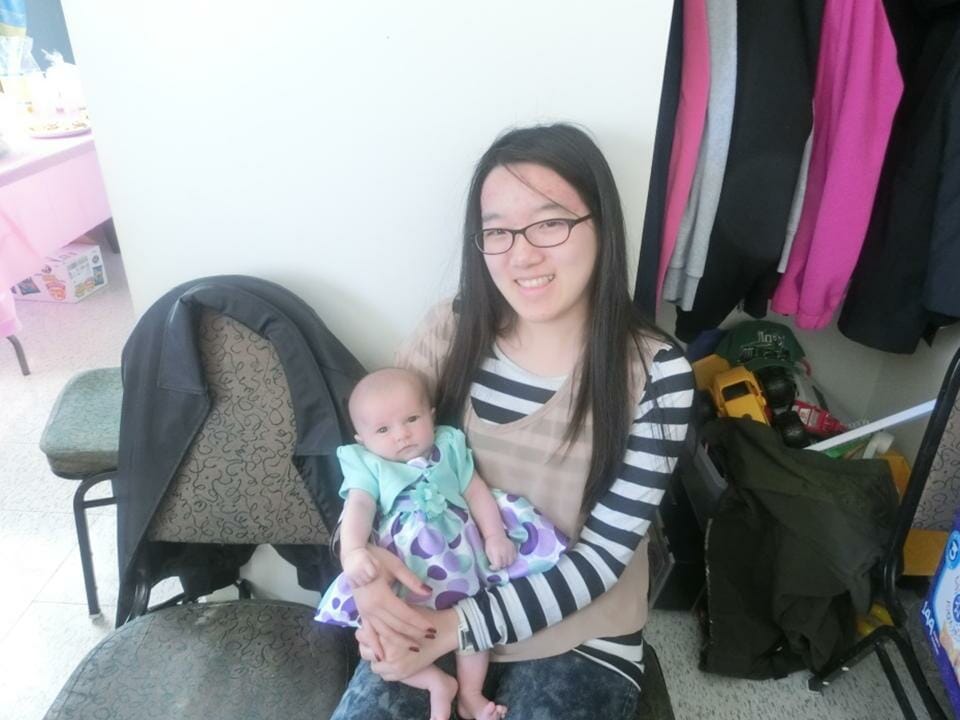 轟二姐的寶寶剛滿1個月舉辦BABY SHOWER(類似台灣的滿月酒)